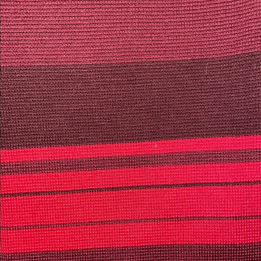 Anne Klein Red and Burgundy Striped Pencil Skirt - Picture 6 of 6